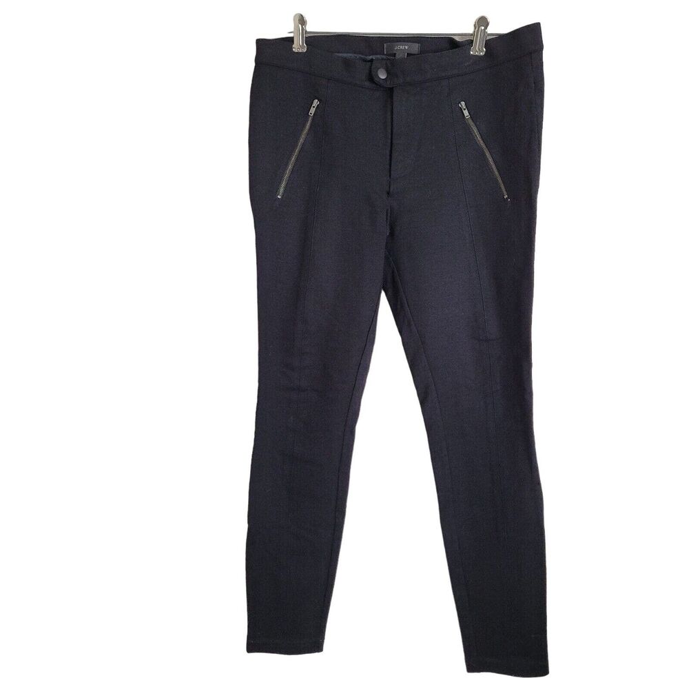 J. Crew size 4R pants women stretch zipper pockets skinny button compression